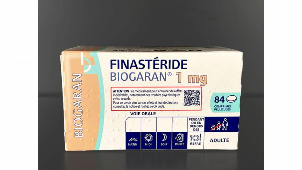 Finastéride 1 mg : ajout de mentions d'alerte sur les boîtes pour renforcer l'information sur les effets indésirables